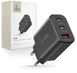 Nc30w 2x Usb-c Usb-a 30 W Tinklo įkroviklis - Juodas