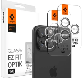 Nd38_agl06914 Spigen Optik.tr Ez Fit Camera Lens Protector 2-pack - Kameros Objektyvo Stiklo Apsauga Iphone 15 Pro / 15 Pro Max / Iphone 14 Pro / 14 Pro Max (2 Vnt.) (skaidrus)