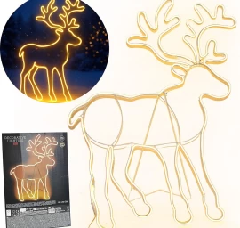 Neoninė Virvė šiaurės Elnias 735led