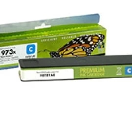 Neoriginali Static Control HP No.973X (F6T81AE) Nauja mikroschema, žydra kasetė