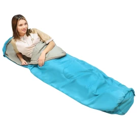 Nepal Turistinis Miegmaišis Su Kompresija 210x80x50cm Blue Enero Camp