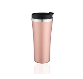 Nerūdijančio plieno kelioninis termo puodelis Moulo 470 ml, Rausva (Ekspozicinė prekė)