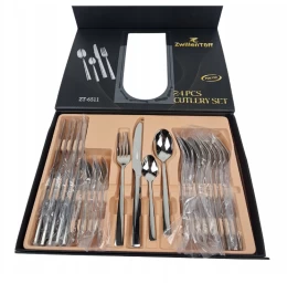 Nerūdijančio plieno stalo įrankių rinkinys 24 dalių, ZT-6511