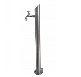Nerūdijančio plieno vandens kolonėlė, nuožulni 72 cm, pajungimas iš šono, BN715-1