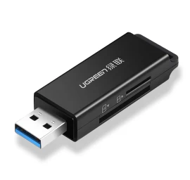 Nešiojamasis Tf/sd Kortelių Skaitytuvas Pagal Usb 3.0, Juodas