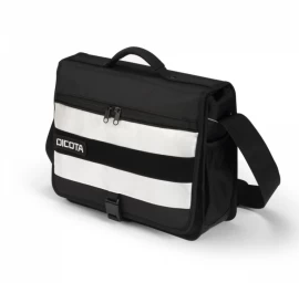 Nešiojamojo Kompiuterio Krepšys Dicota Messenger Reflectiv P20471-16 (juodai Baltas)