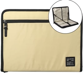 Nešiojamojo Kompiuterio Organizatoriaus Dėklas Planšetiniams Kompiuteriams Iki 13&#039;&#039; Smart Zip Pouch Beige