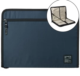 Nešiojamojo Kompiuterio Organizatoriaus Dėklas Planšetiniams Kompiuteriams Iki 13&#039;&#039; Smart Zip Pouch Tamsiai Mėlynas