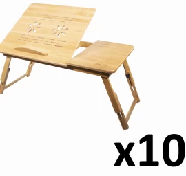 Nešiojamųjų Kompiuterių Stalas Bambukas L X 10