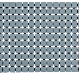Neslystantis vonios kilimėlis Ridder Nevis, pilkas, 39x68cm, 6108007