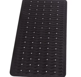 Neslystantis vonios kilimėlis Ridder Playa juodas, 38x80cm, 68310