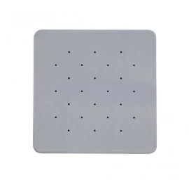 Neslystantis vonios kilimėlis Simply 53x53cm, silver