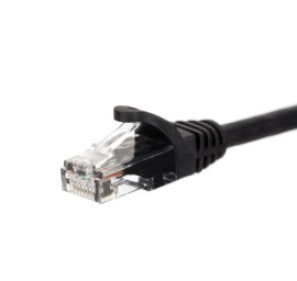 Netrack Cat5e Utp 1 M Juodas 1 Komutacinis Kabelis