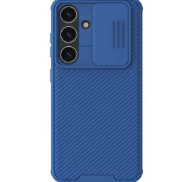 Nillkin Camshield Pro Armor Dėklas Su Kameros Dangteliu, Skirtas Samsung Galaxy S24 - Mėlynas