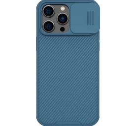 Nillkin Camshield Pro Dėklas Iphone 14 Pro Max Tvirtos Kameros Dangtelis Mėlynas