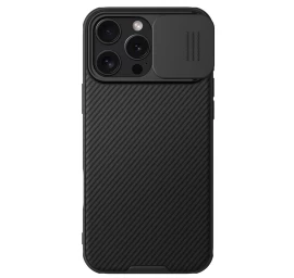 Nillkin Camshield Pro Dėklas Iphone 16 Pro Max Su Kameros Dangteliu - Juodas