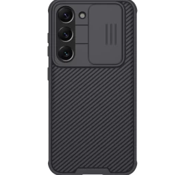 Nillkin Camshield Pro Dėklas Samsung Galaxy S23 Su Kameros Dangteliu Juodas