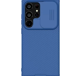 Nillkin Camshield Pro šarvuotas Dėklas Su Kameros Dangteliu Samsung Galaxy S24 Ultra - Mėlynas Nillkin Camshield Pro šarvuotas Dėklas Su Kameros Dangteliu Samsung Galaxy S24 Ultra - Mėlynas