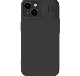 Nillkin Camshield Silky Silicone Case For Iphone 14 With Camera Cover Black