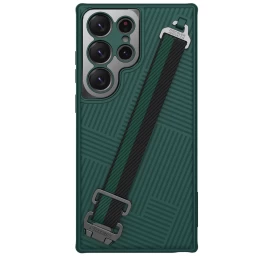 Nillkin Dirželio Dėklas Samsung Galaxy S23 Ultra šarvuotas Dėklas Su žaliu Dirželiu Ant Riešo Nillkin Dirželio Dėklas Samsung Galaxy S23 Ultra šarvuotas Dėklas Su žaliu Dirželiu Ant Riešo