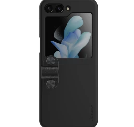 nillkin Flex Flip Dėklas Su Dirželiu Ir Stovu, Skirtas samsung Galaxy Z Flip 5 - Juodas