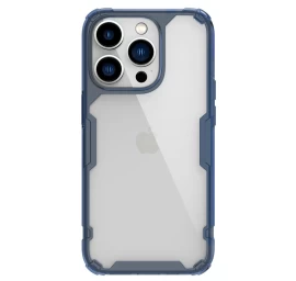 Nillkin Nature Pro Dėklas Iphone 14 Pro šarvuotas Dėklas Dangtelis Mėlynas