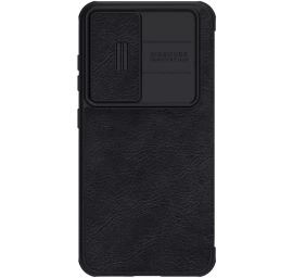 nillkin Qin Leather Pro Dėklas, Skirtas samsung Galaxy S23+, Apverčiamasis Dangtelis, Fotoaparato Apsauga, Juodas nillkin Qin Leather Pro Dėklas, Skirtas samsung Galaxy S23+, Apverčiamasis Dangtelis, Fotoaparato Apsauga, Juodas