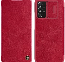 nillkin Qin Odinis Dėklas, Skirtas samsung Galaxy A73, Raudonas
