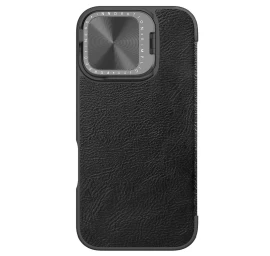 nillkin Qin Prop Odinis Dėklas Su Fotoaparato Dangteliu Ir Stovu iphone 16 - Juodas