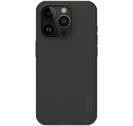 nillkin Super Frosted Shield Pro Magnetinis Dėklas iphone 15 Pro - Juodas