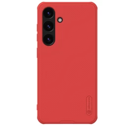 nillkin Super Frosted Shield Pro šarvuotas Dėklas samsung Galaxy S24+ - Raudonas
