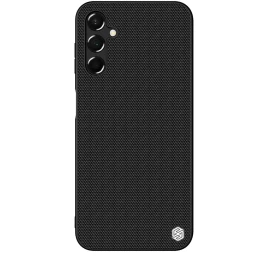 Nillkin Tekstūruotas Dėklas Samsung Galaxy A14 5g / Galaxy A14 Sustiprintas Nailoninis Dėklas Juodas