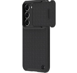 Nillkin Textured S Case For Samsung Galaxy S23+ - Juodos Spalvos šarvuotas Dangtelis Su Kameros Apsauga Nillkin Textured S Case For Samsung Galaxy S23+ - Juodos Spalvos šarvuotas Dangtelis Su Kameros Apsauga