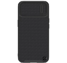 Nillkin Textured S Case Iphone 14 Plus šarvuotas Dėklas Su Kameros Dangteliu Juodas