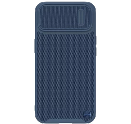 Nillkin Textured S Case Iphone 14 Plus šarvuotas Dėklas Su Kameros Dangteliu Mėlynas