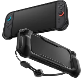 nintendo Switch 2 Rugged Armor Dėklas - Matinės Juodos Spalvos