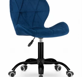 Noto Aksominė Sukamoji Kėdė - Tamsiai Mėlyna