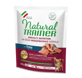 NT ADULT DOG SENSITIVE NO GRAIN Mini TROUT upėtakis 800g