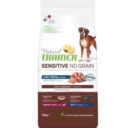 NT ADULT DOG SENSITIVE NO GRAIN M/M TROUT upėtakis 12kg, 927778
