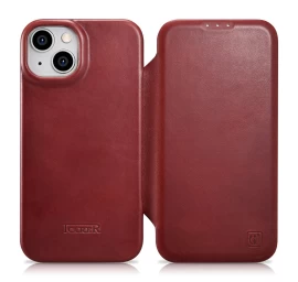 Odinis Dėklas Iphone 14 Plus Su Magnetiniu Atvartu Magsafe Ce Oil Wax Premium Leather Bordo Spalvos Odinis Dėklas Iphone 14 Plus Su Magnetiniu Atvartu Magsafe Ce Oil Wax Premium Leather Bordo Spalvos