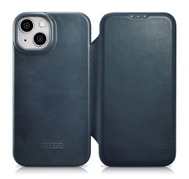 Odinis Dėklas iphone 14 Plus Su Magnetiniu Atvartu Magsafe Ce Oil Wax Premium Leather Tamsiai Mėlynas Odinis Dėklas iphone 14 Plus Su Magnetiniu Atvartu Magsafe Ce Oil Wax Premium Leather Tamsiai Mėlynas