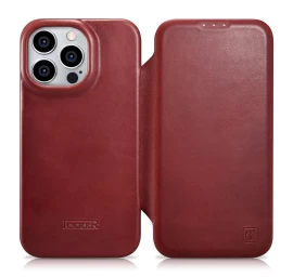 Odinis Dėklas Iphone 14 Pro Max Su Magnetiniu Atvartu Magsafe Ce Oil Wax Premium Leather Bordo Spalvos Odinis Dėklas Iphone 14 Pro Max Su Magnetiniu Atvartu Magsafe Ce Oil Wax Premium Leather Bordo Spalvos