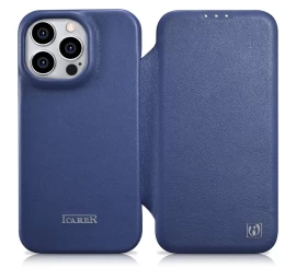 Odinis Dėklas iphone 14 Pro Max Su Magnetiniu Atvartu Magsafe Ce Premium Leather Blue