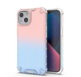 ombre Protect Dėklas iphone 14 Plus Rožinės Ir Mėlynos Spalvos šarvuotas Dėklas