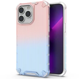 ombre Protect Dėklas Iphone 14 Pro Max šarvuotas Dėklas Rožinės Ir Mėlynos Spalvos