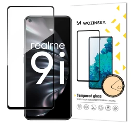 oppo A76 / oppo A36 / realme 9i Viso Ekrano Grūdintas Stiklas Su Rėmeliu - Juodas