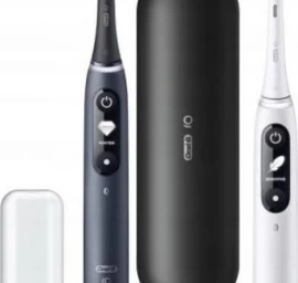Oral-b Io Series 7 Duo Dantų šepetėlis 2 Vnt. Balta/juoda