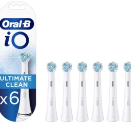 Oral-B iO Ultimate Clean x6 Dantų šepetėlio galvutės, Balta