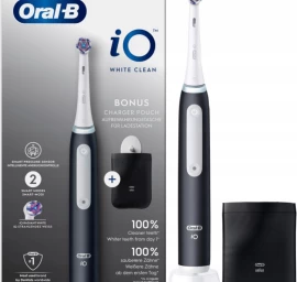 Oral-b Io3 White Clean Magnetinis Dantų šepetėlis Juodas (8700216117753)