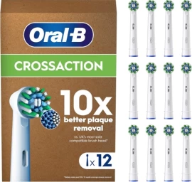 Oral-B Pro Cross Action x12 Dantų šepetėlio galvutės, Balta
